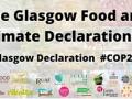 banner de la declaración de Glasgow