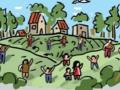 Ilustración de la portada del manual popular sobre las directrices voluntarias de tenencia responsable de la tierra