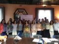 Fotografía de la reunión de representantes de uniersidades para la creación de la red por el Observatorio del derecho a la alimentación en España