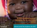 Detalle de la portada del informe 2017 del movimiento Scaling Up Nutrition