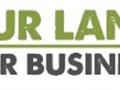 logo de la campaña our land our business