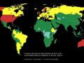 mapa de los países que votaron a favor de la declaración de derechos de los campesinos