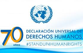 Logotipo del 70 aniversario de la Declaración Universal de los Derechos Humanos