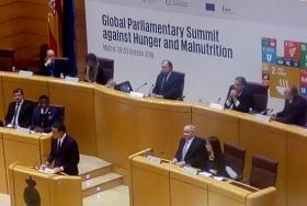 El presidente del Gobierno de España inaugura la CUmbre Parlamentaria