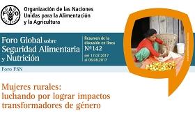 Portada del informe del Foro GLobal de Seguridad Alimentaria sobre mujeres rurales