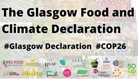 banner de la declaración de Glasgow