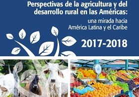 Detalla de la portada del informe Perspectivas de la agricultura y del desarrollo rural en las Américas 2017-2018