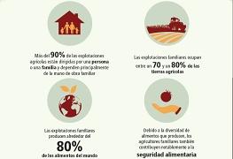 detalle de la infografía sobre agricultura familiar