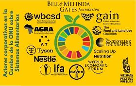 infografía sobre empresas y cumbre de sistemas alimentarios