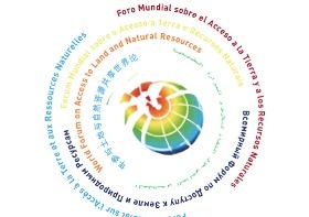 Logotipo del Foro Mundial sobre el acceso a la tierra y a los recursos naturales