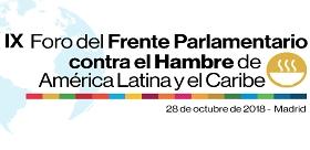 logotipo del IX Foro del Frente Parlamentario contra el Hambre