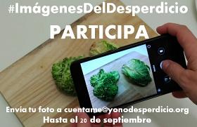 Cartel del concurso de fotografía Imágenes del desperdicio