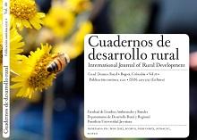 Detalle de la portada de la revista Cuadernos de Desarrollo Rural